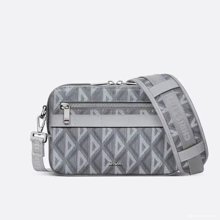 Messenger Safari Motif CD Canvas Diamond Grey Dior 0625 Luxury